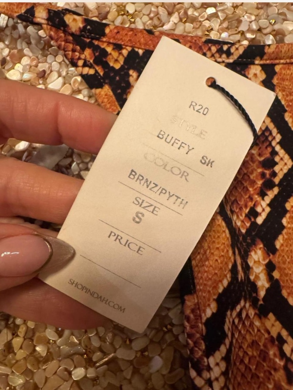 Indah Bronze Python bikini - Picture 4 of 7